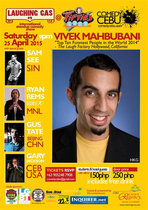 Comedy Cebu presents international stand.